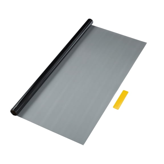 Unique Bargains Carbon 2 PLY Car Window Tint Film VLT 50% IRR 48% UVR 34% Black 6.56ft x 11.8in Privacy Film 2mil PET 1 Pcs