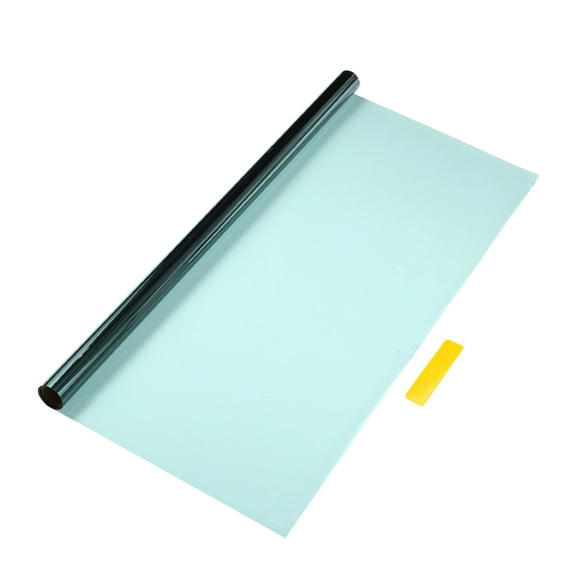 Unique Bargains Carbon 2 PLY Car Window Tint Film VLT 60% IRR 30% UVR 50% Sky Blue 6.56ft x 11.8in Privacy Film 2mil PET 1 Pcs