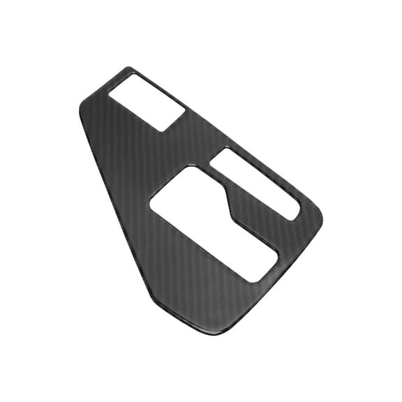 Unique Bargains Carbon Fiber Gear Shift Knob Button Cover for Subaru Crosstrek 2024-2025 Console Gear Panel Decal Trim Sticker Interior Accessories Carbon Fiber Black