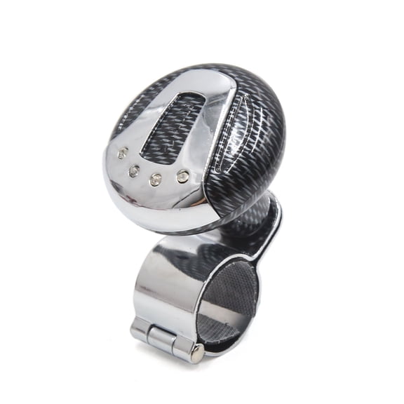 Unique Bargains Carbon Fiber Pattern Auto Car Steering Wheel  Knob Auxiliary Booster