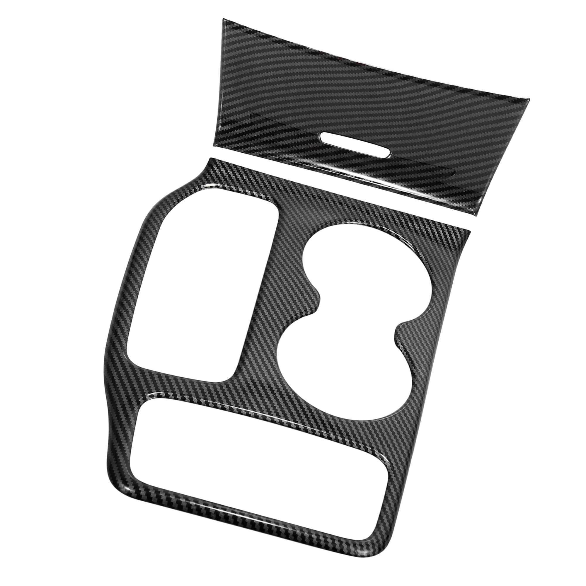 Unique Bargains Carbon Fiber Pattern Vehicle Center Console Gear Shift Frame Panel Cover Trim Set for Jeep Grand Cherokee