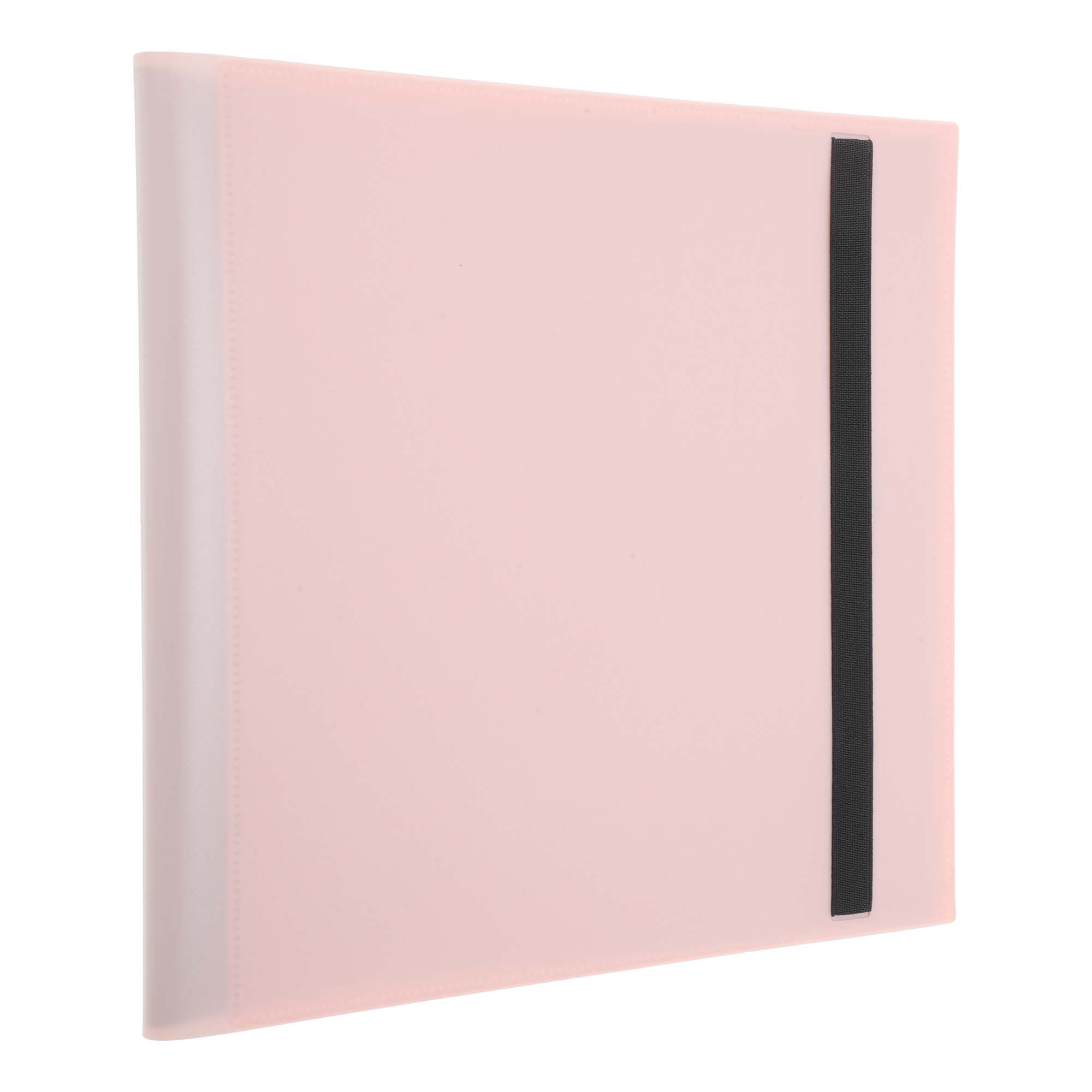 Unique Bargains Card Binder with 12 Pockets and 20 Pages for 480 Card Capacity ["Pink"]