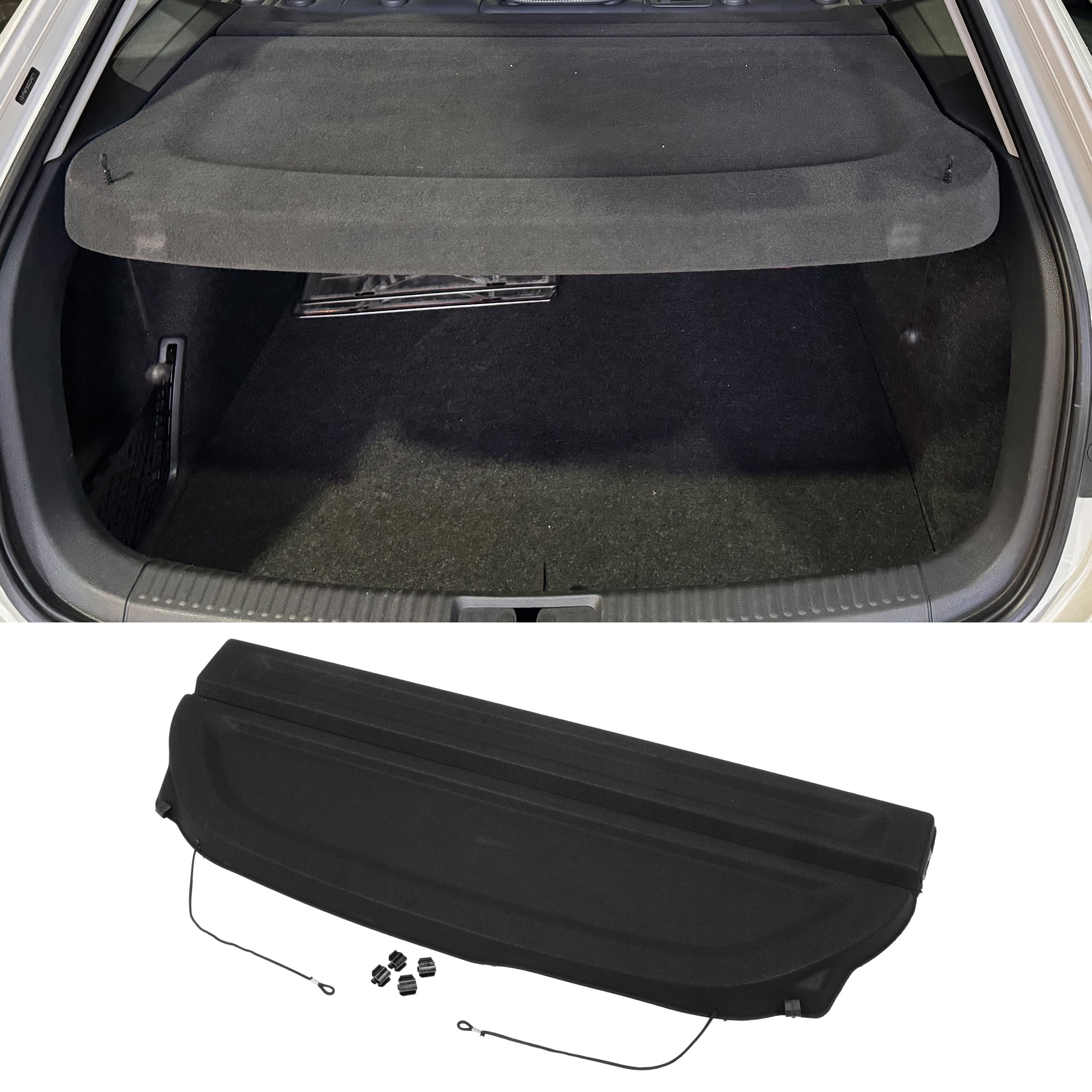 Unique Bargains Cargo Cover Board for Honda Fit 2012-2013 Tonneau Shield Black