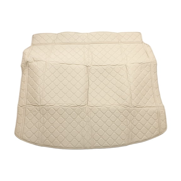 Unique Bargains Cargo Liner Rear Trunk Mat Trunk Cargo Luggage Boot Tray Mat for Honda CRV 23-24 EV XPE Microfiber Leather Beige Heightened Edge 3D Circular Pattern