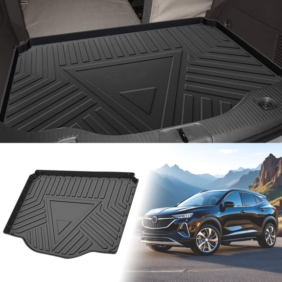 Unique Bargains Cargo Liner Rear Trunk Mat Trunk Cargo Luggage Boot Tray Mat Stripes and Triangles Pattern for Buick Encore 2013-2022 for Chevrolet Trax 2014-2022