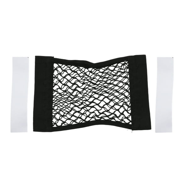 Unique Bargains Cargo Net 11.81"x9.84" Car Backseat Storage Net Car Storage Mesh Bag Organiser for Campervans Truck Highly Elastic Mesh Black 1 Pc