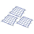 thumbnail image 1 of Unique Bargains Cargo Net High Elastic Motorcycle Luggage Straps with 6 Hooks Bicycle Blue 15.7"x15.7", 1 of 6