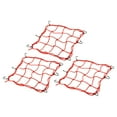 thumbnail image 1 of Unique Bargains Cargo Net High Elastic Motorcycle Luggage Straps with 6 Hooks Bicycle Red 11.8"x11.8", 1 of 6