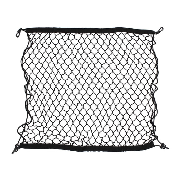 Unique Bargains Cargo Net Luggage Car Trunk ATV Storage Grid Net Equipment Black 28" x 28"
