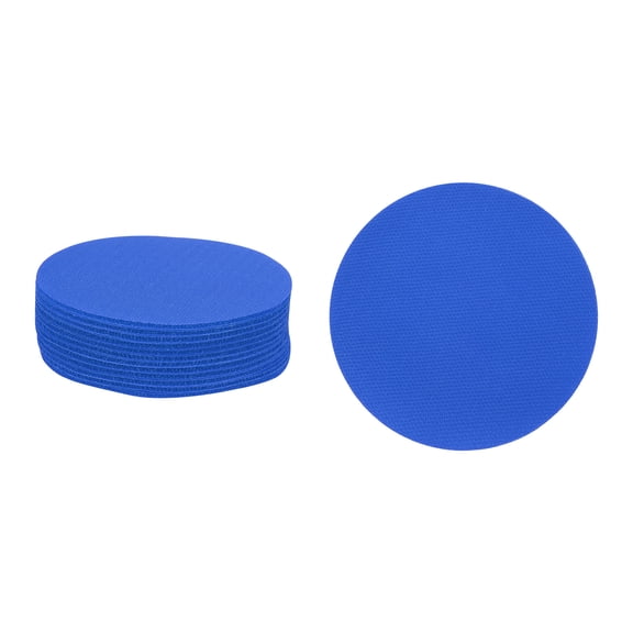Unique Bargains Carpet Spot Markers Circle Floor Dots for Classroom Seating Blue