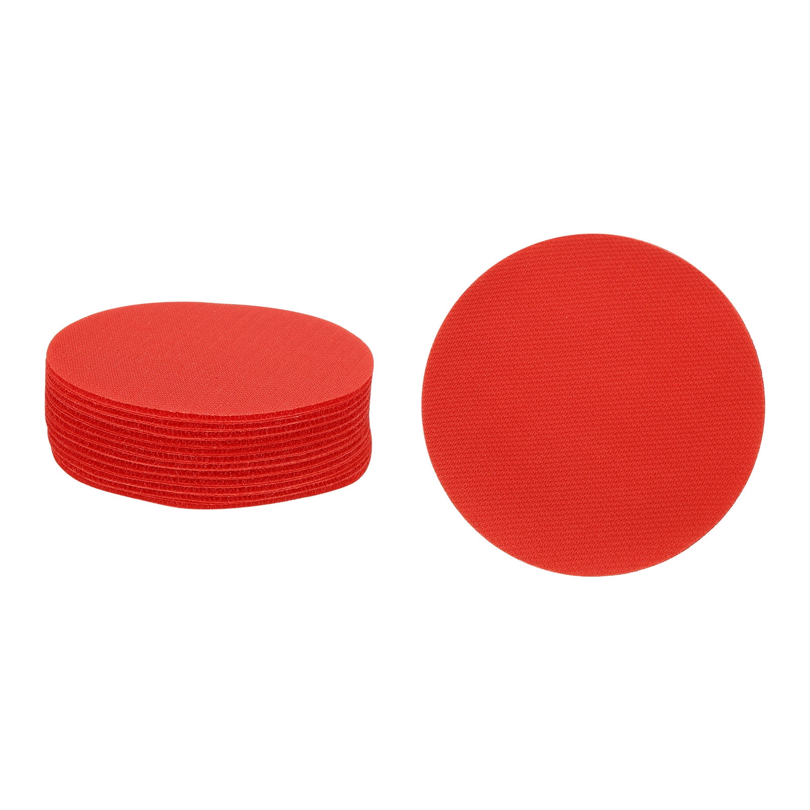 Unique Bargains Carpet Spot Markers Circle Floor Dots for Classroom Seating Red