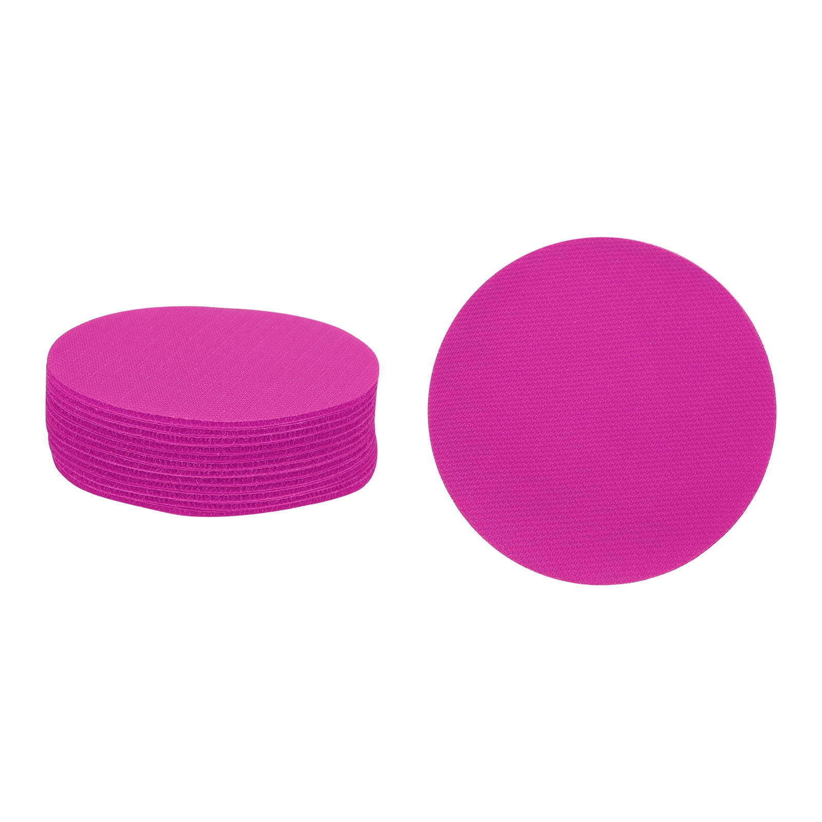 Unique Bargains Carpet Spot Markers Circle Floor Dots for Classroom Seating Rose Red