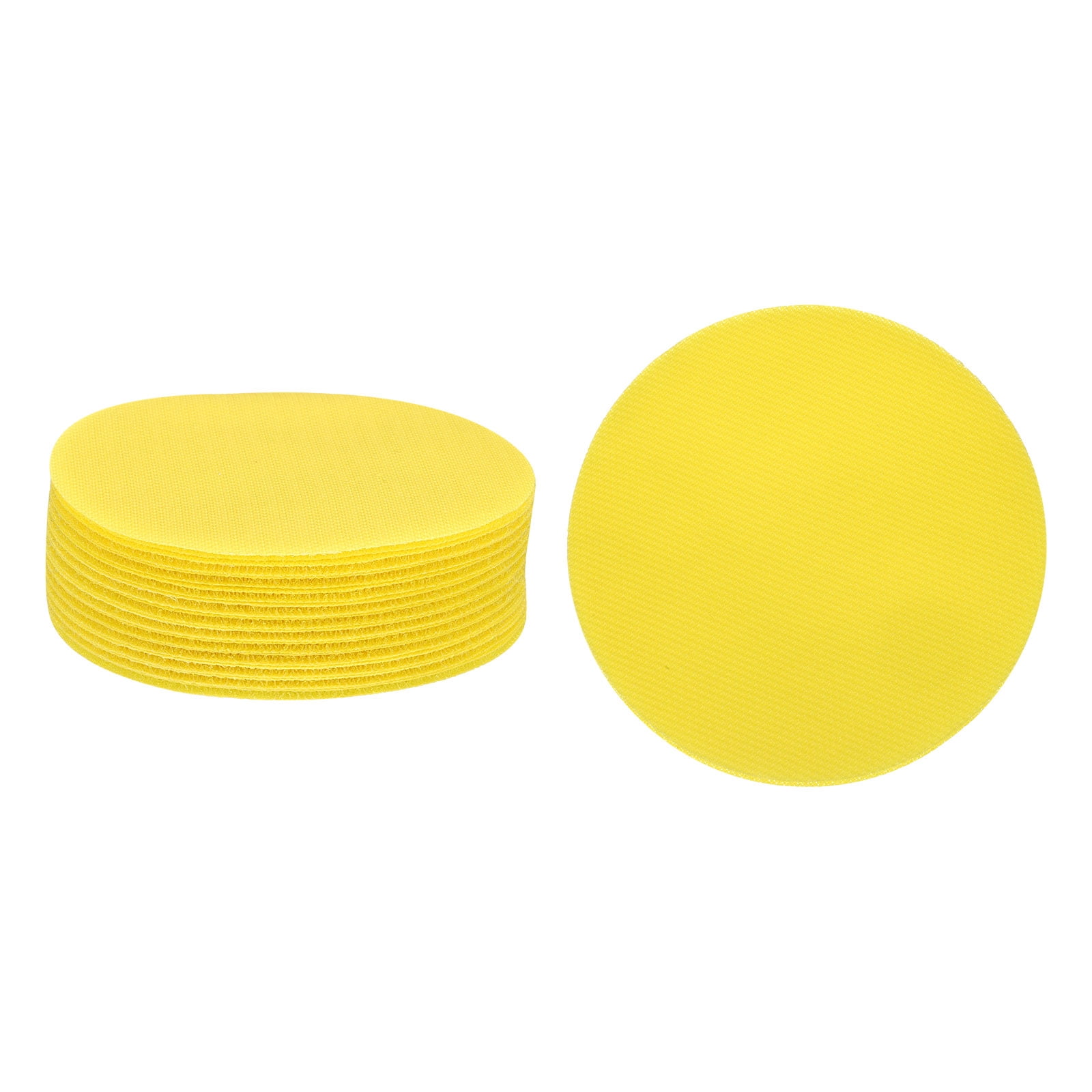 Unique Bargains Carpet Spot Markers Circle Floor Dots for Classroom Seating Yellow
