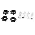 thumbnail image 1 of Unique Bargains Cars Vehicles License Plate Bolts Screws Decor Black Silver Tone 4 Pcs, 1 of 2