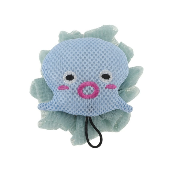 Unique Bargains Cartoon Bath Sponge Blue 1 Pc