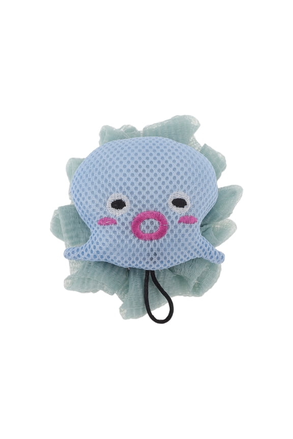 Cartoon Bath Sponge Blue 1 Pc