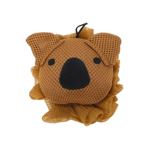 Unique Bargains Cartoon Bath Sponge Brown 1 Pc