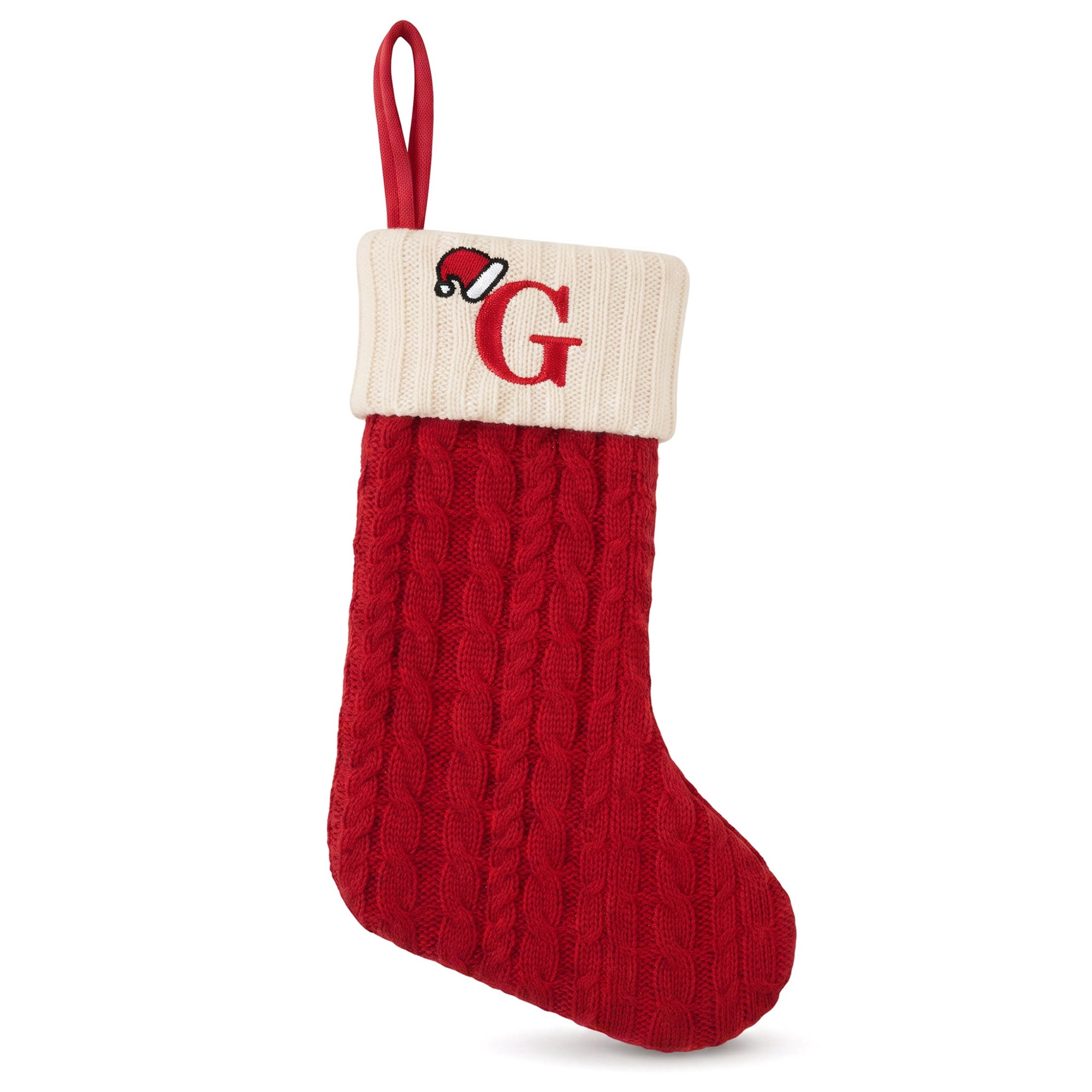 Unique Bargains Cartoon Christmas Luxury Grand Hearth Accent Stocking Letter G 8"