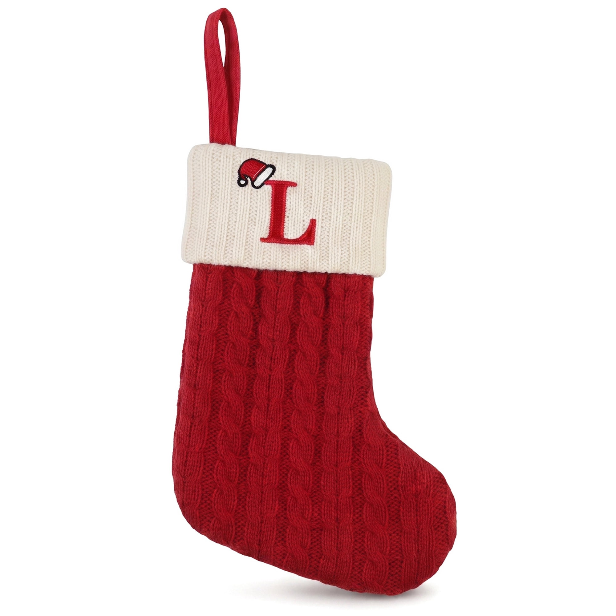 Unique Bargains Cartoon Christmas Luxury Grand Hearth Accent Stocking Letter L 8"