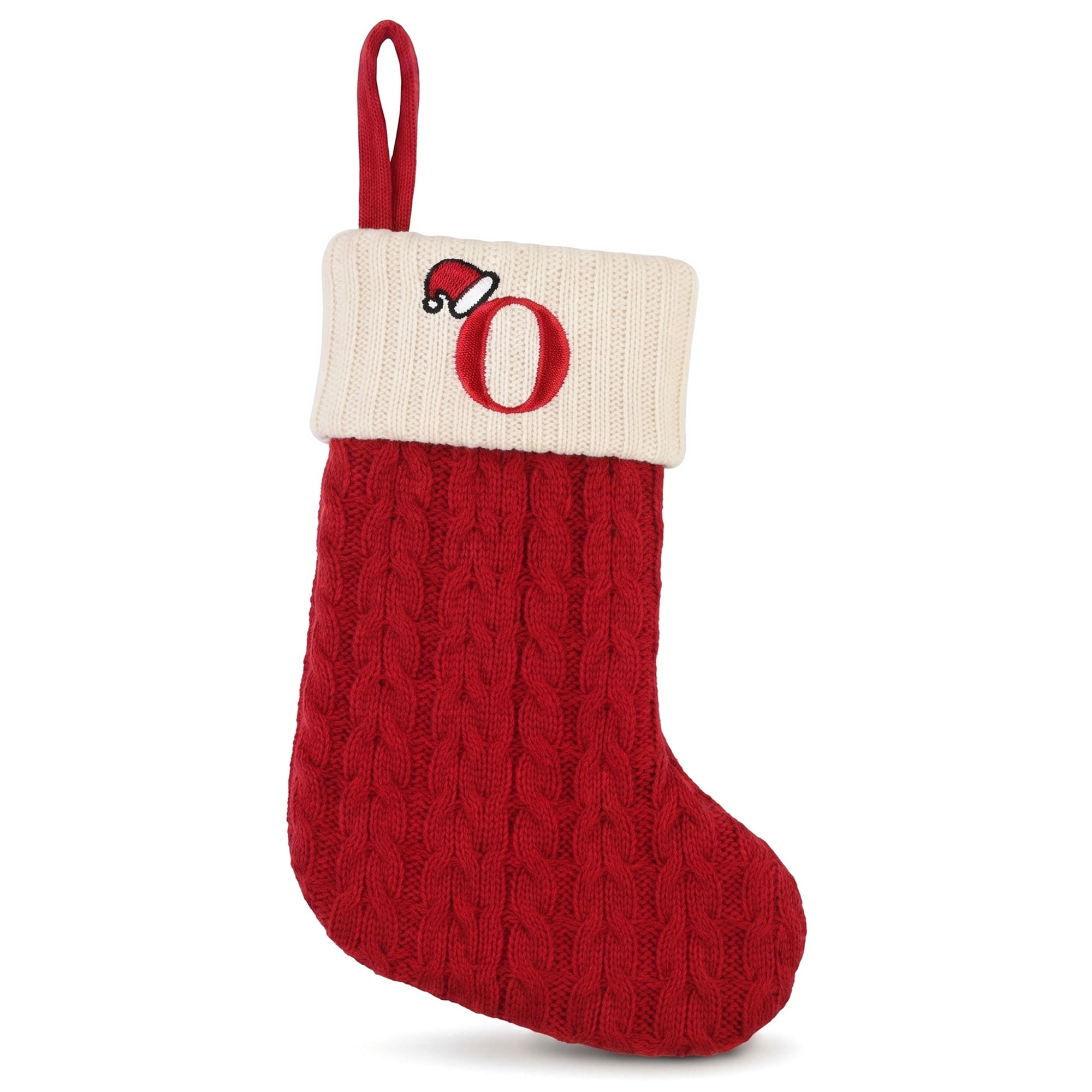 Unique Bargains Cartoon Christmas Luxury Grand Hearth Accent Stocking Letter O 8"