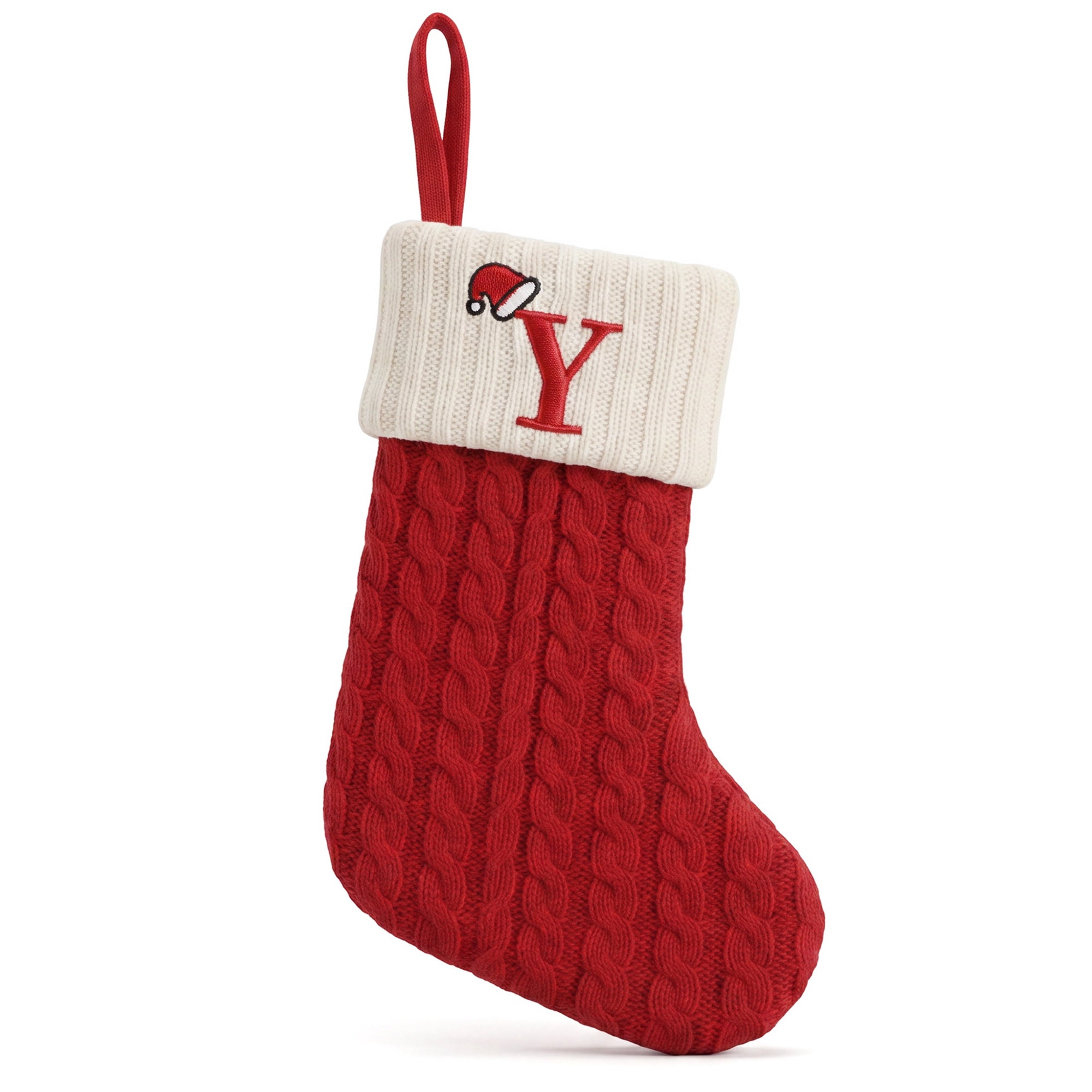 Unique Bargains Cartoon Christmas Luxury Grand Hearth Accent Stocking Letter Y 8"