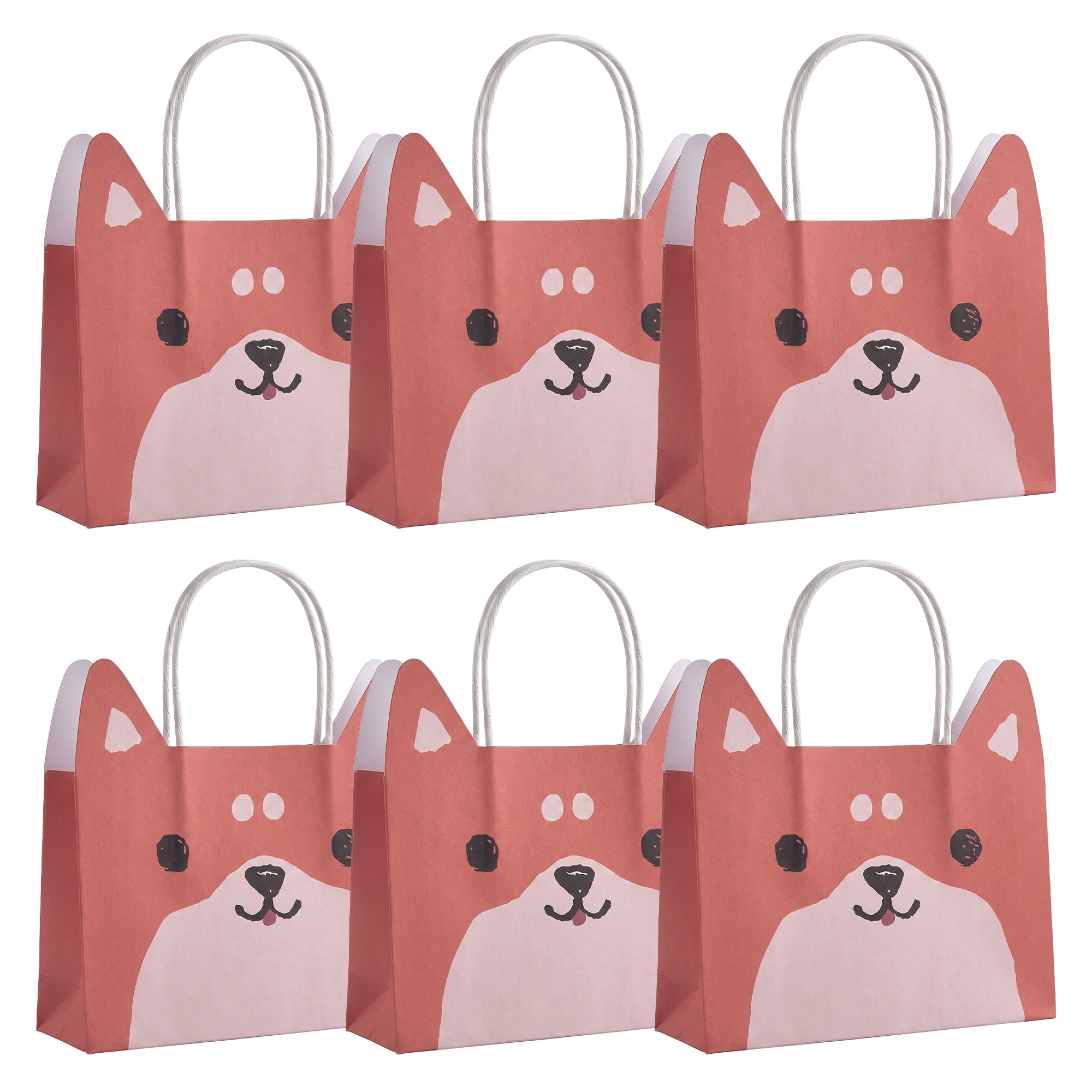 Unique Bargains Cartoon Gift Bags for Party and Special Occasions Red 6.9" x 2" x 4.9"