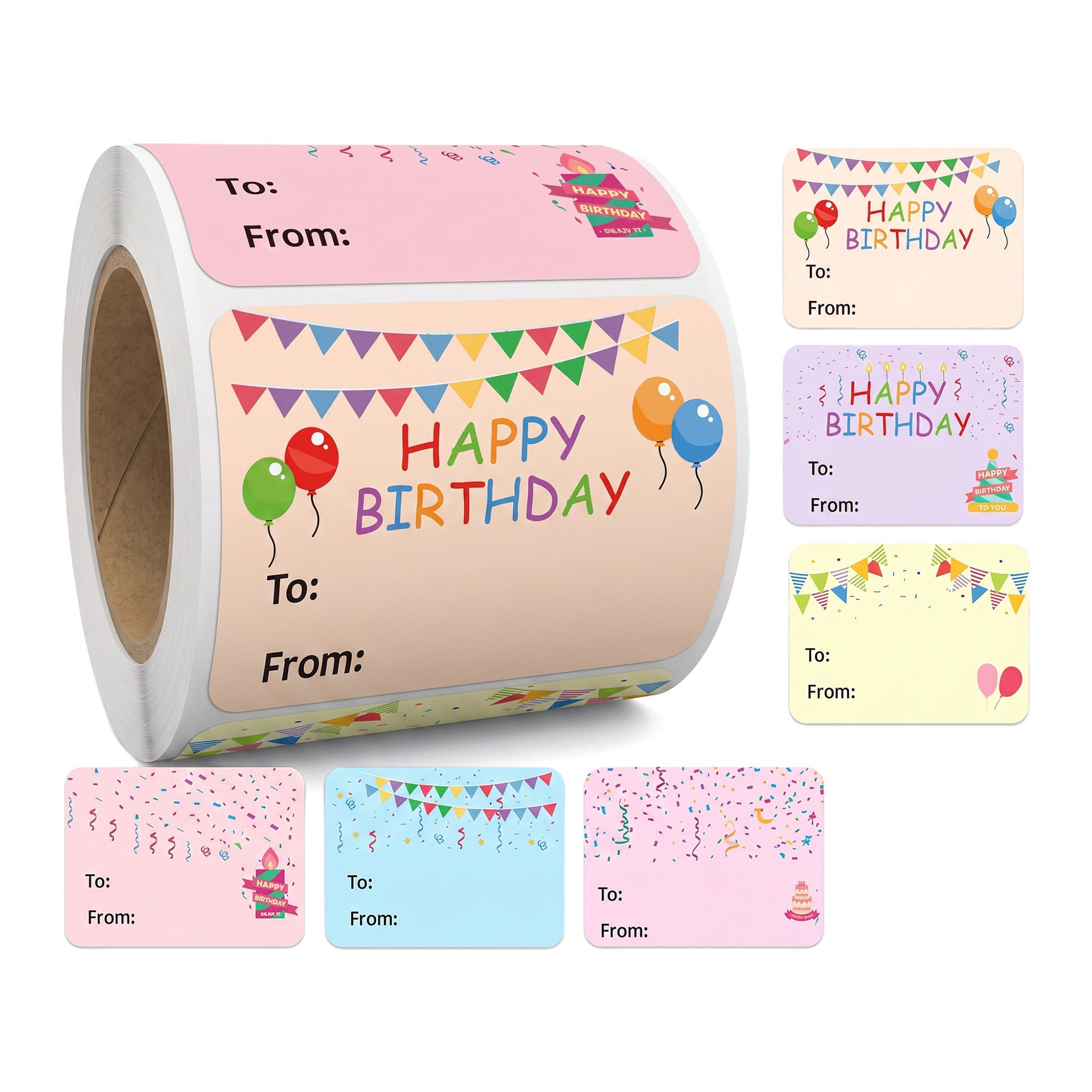Unique Bargains Cartoon Gift Tags Stickers for Personalizing Presents 2" x 1.2" Multicolor