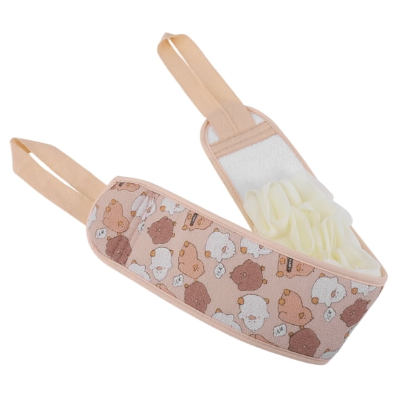 Unique Bargains Cartoon Loofah Body Scrub Towel Exfoliating Towel Pink