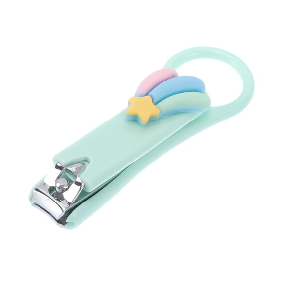 Unique Bargains Cartoon Pattern Nail Clippers 3.15"x0.98" 1 Pc Light Blue