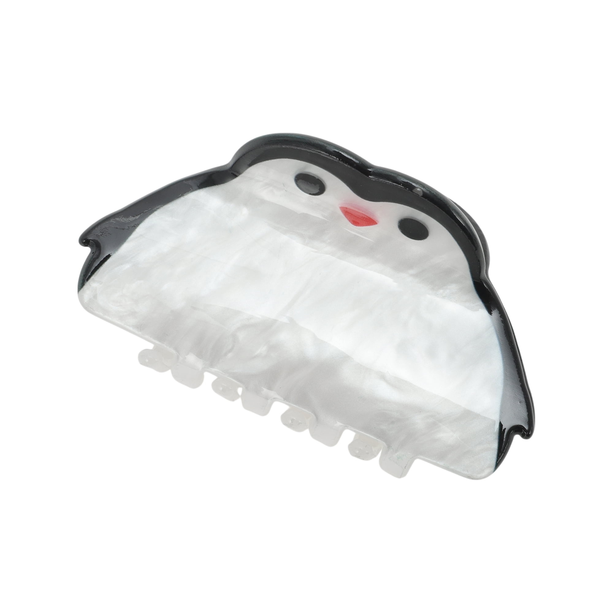 Unique Bargains Cartoon Penguins Hair Clips Home Use Black White