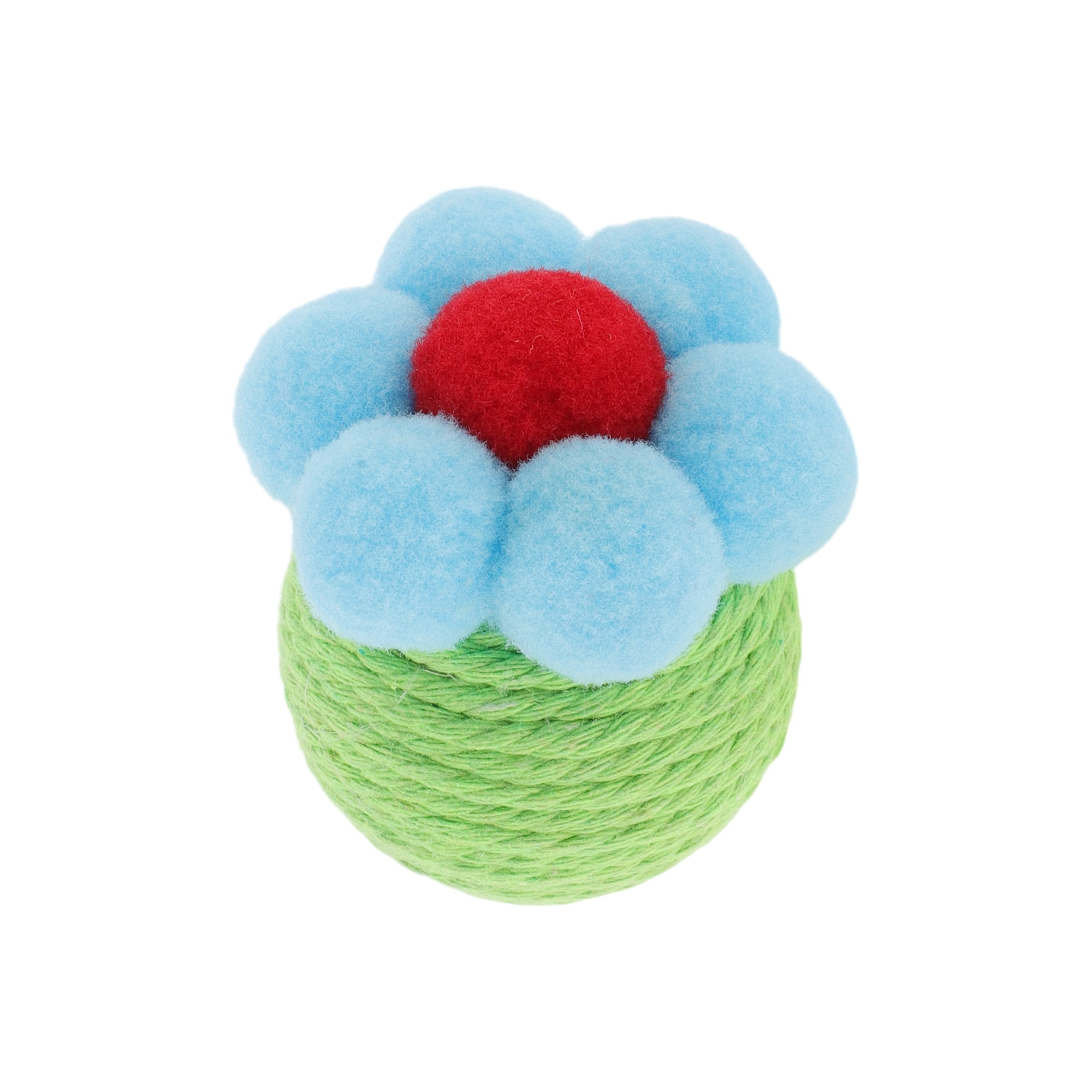 Unique Bargains Cat Playing Ball  for Indoor Safe Teeth Cleaning Green