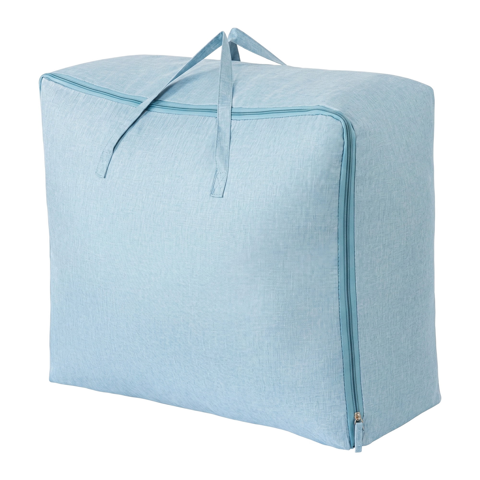 Unique Bargains Cation Fabric Storage Duffel Large Zipper Carry Bag Blue 23.6"x19.7"x9.8"