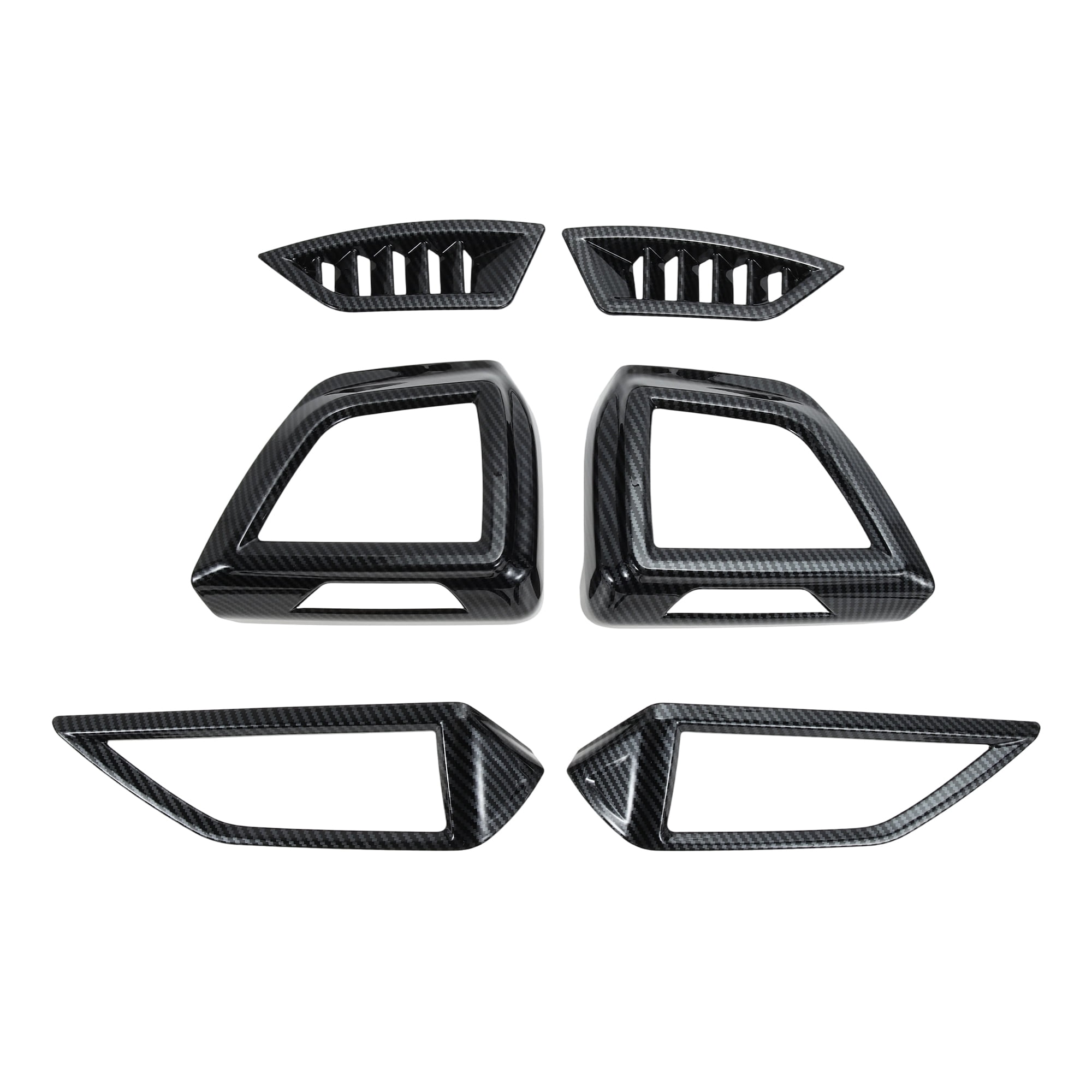 Unique Bargains Center Console Air Vent Cover Trim Black Pair Left Right Middle