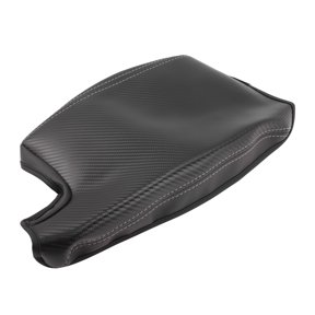 Unique Bargains Center Console Armrest Cover for Jaguar F-PACE FPACE/XF 17-20 for Jaguar F-PACE FPACE/XF 2017-2020, Carbon Fiber, Console Lid Cover Pad Protector, Glossy, Armrest Protection