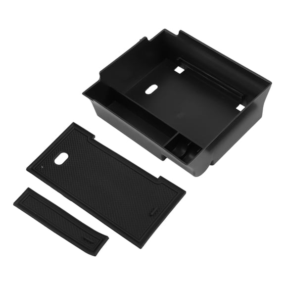 Unique Bargains Center Console Armrest Organizer Tray for Hyundai Ioniq 6 2023 2024 Armrest Insert Tray Storage Box Plastic Black