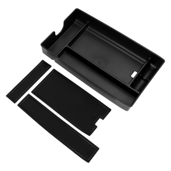 Unique Bargains Center Console Armrest Organizer Tray for Lexus RX Black Armrest Insert Tray Storage Box ABS Black