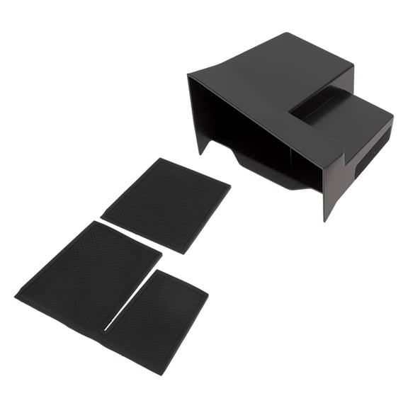 Unique Bargains Center Console Armrest Organizer Tray for VW T-ROC 2018-2024 Armrest Insert Tray Storage Box Plastic Black