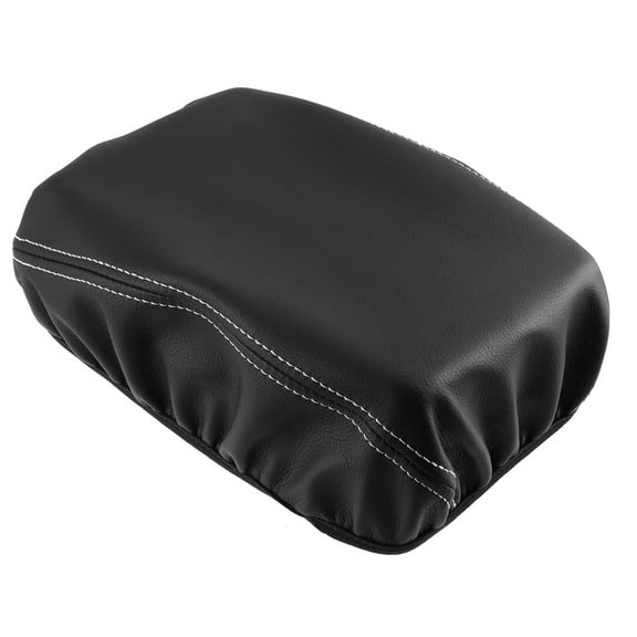 Unique Bargains Center Console Pad Armrest Seat Box Cover Protector w/ White Stitches for Subaru Outback Legacy 20-23