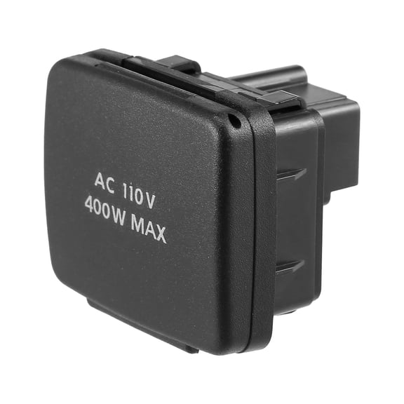 Unique Bargains 1Pc Center Console Rear Power Outlet Plug 110V 400W FL3Z-19N236-A Fits for Ford F-150 2015 2016 Black