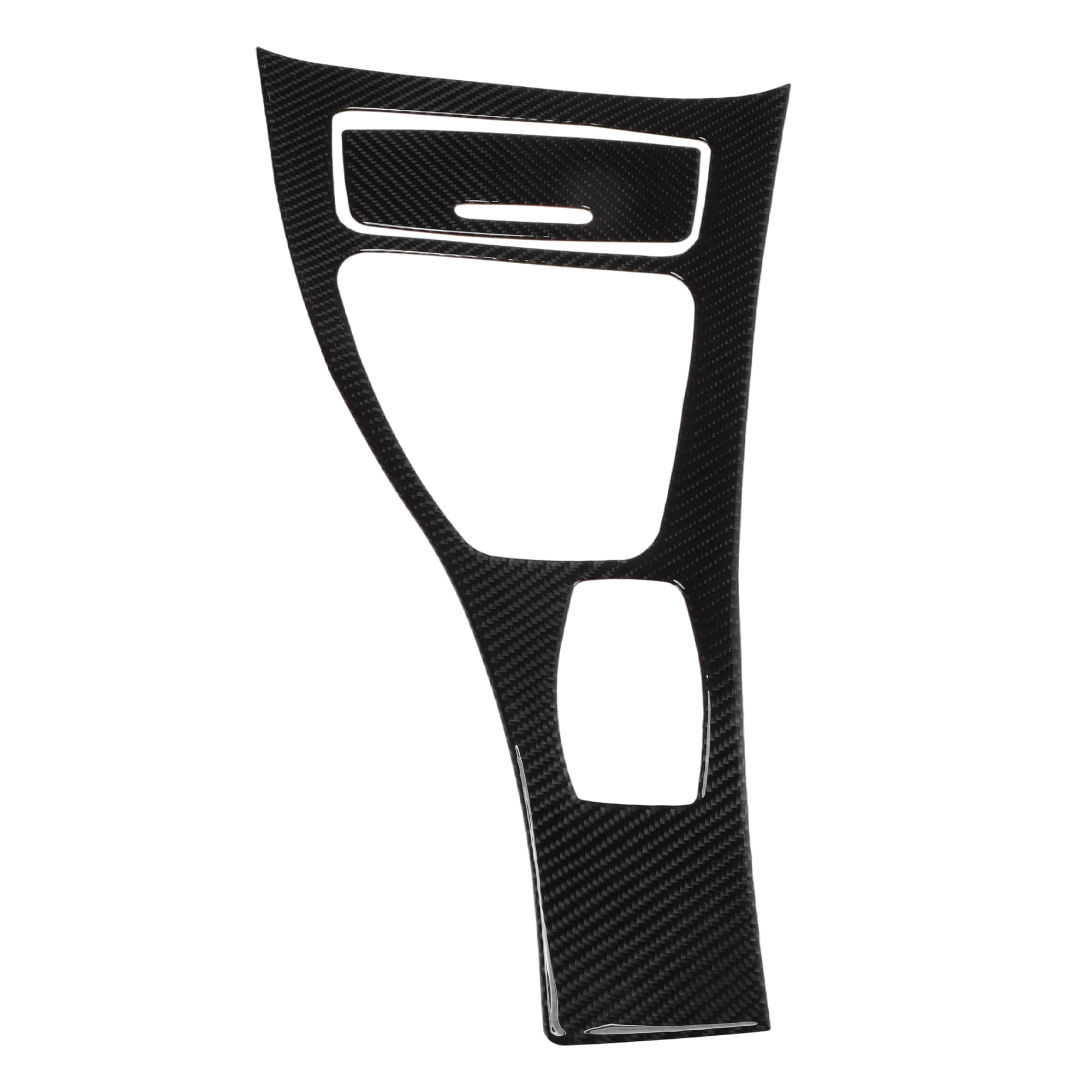 Unique Bargains Central Control Gear Shift Panel Trim Cover for BMW 325i 2006-2011 Gear Shift Control Anti-Scratch Panel Sticker Carbon Fiber Black Full Coverage