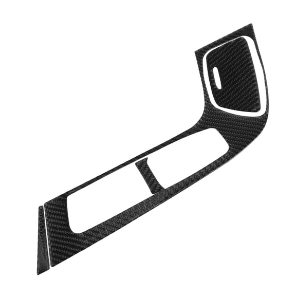 Unique Bargains Central Control Gear Shift Panel Trim Cover for Cadillac CTS 2014-2018 Gear Shift Control Anti-Scratch Panel Sticker Carbon Fiber Black Half Pack Trim