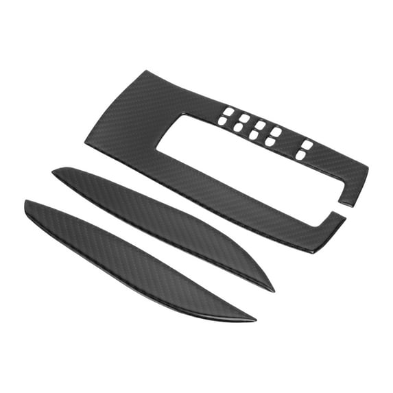 Unique Bargains Central Control Gear Shift Panel Trim Cover for Chevrolet Camaro 10-15 Gear Shift Control Anti-Scratch Panel Sticker Carbon Fiber Black Half Pack Trim
