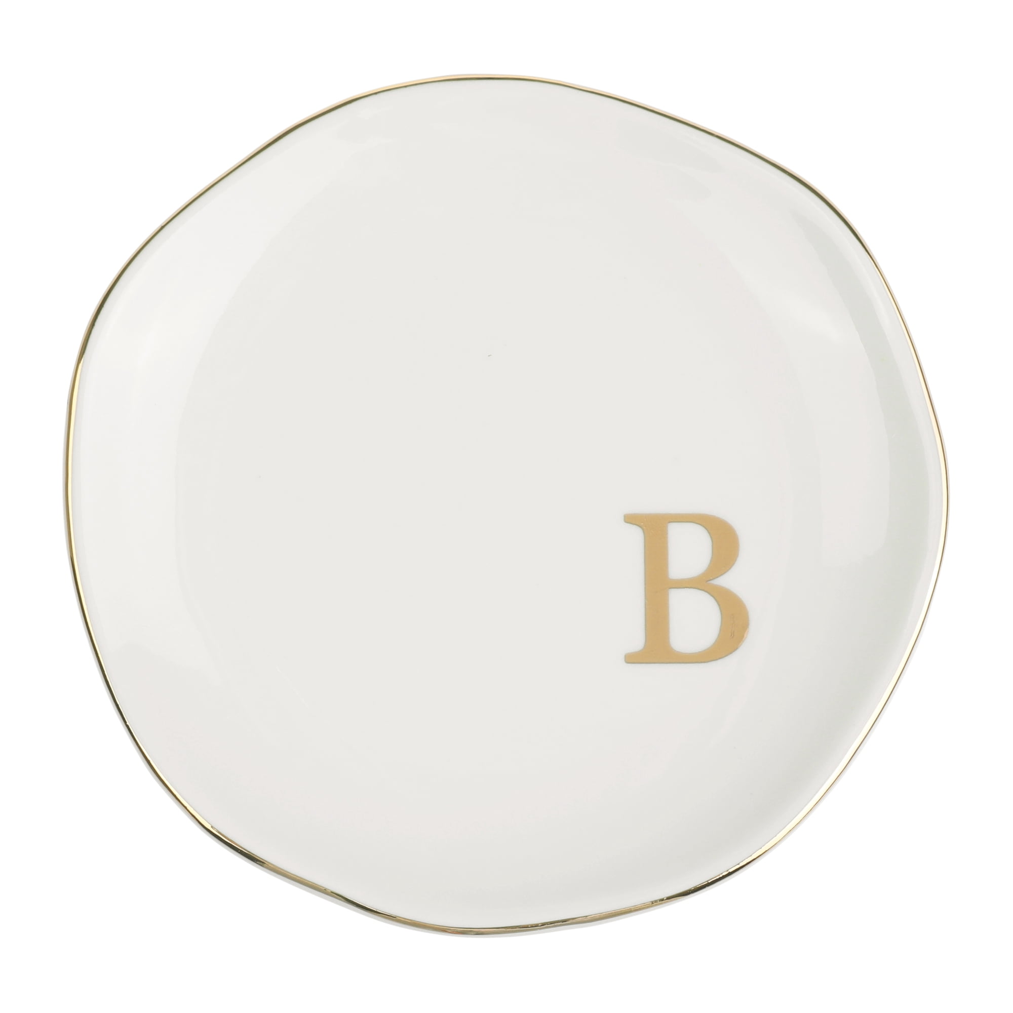 Unique Bargains Ceramic Jewelry Tray Decorative Trinket Dish Gifts Jewelry Boxes White-B