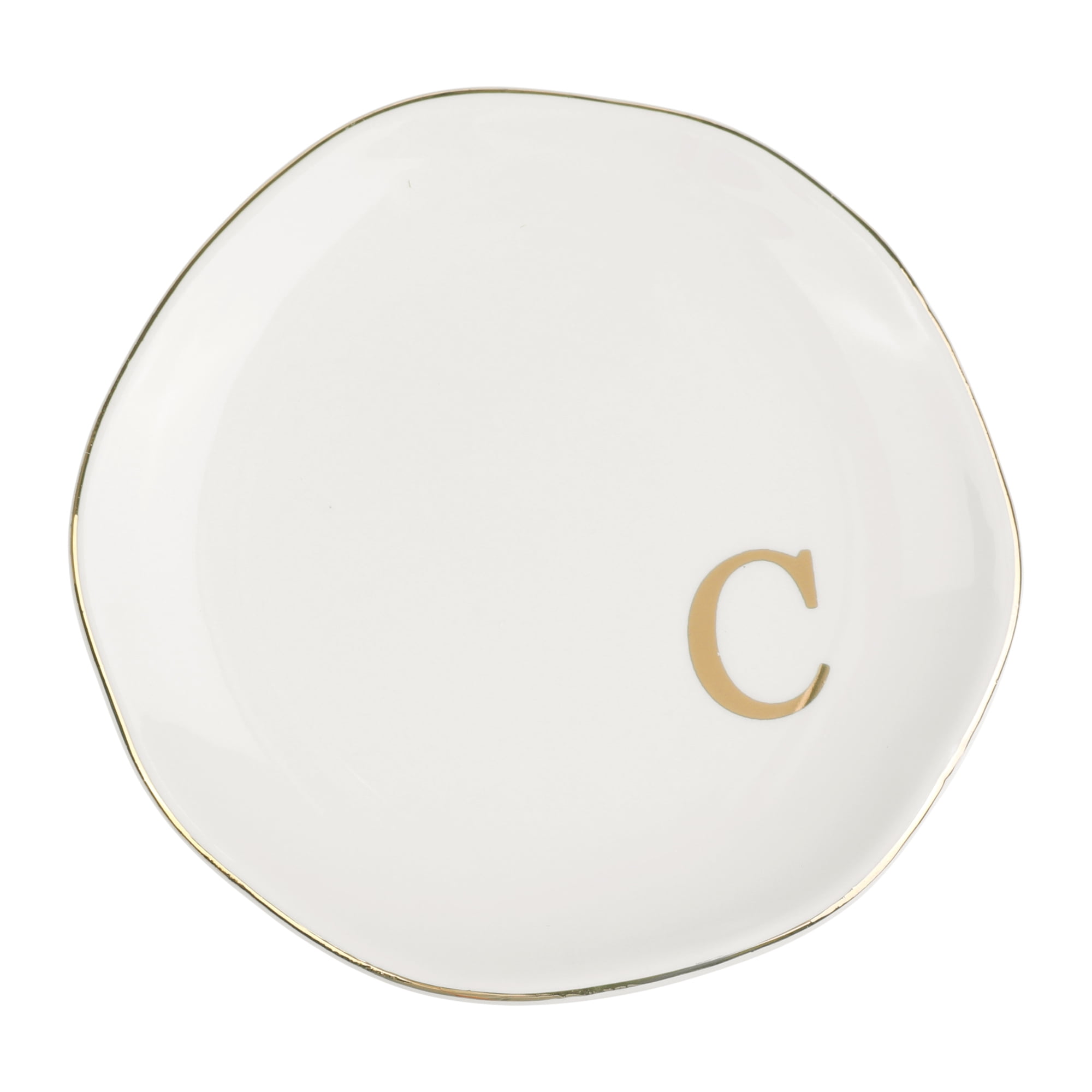 Unique Bargains Ceramic Jewelry Tray Decorative Trinket Dish Gifts Jewelry Boxes White-C