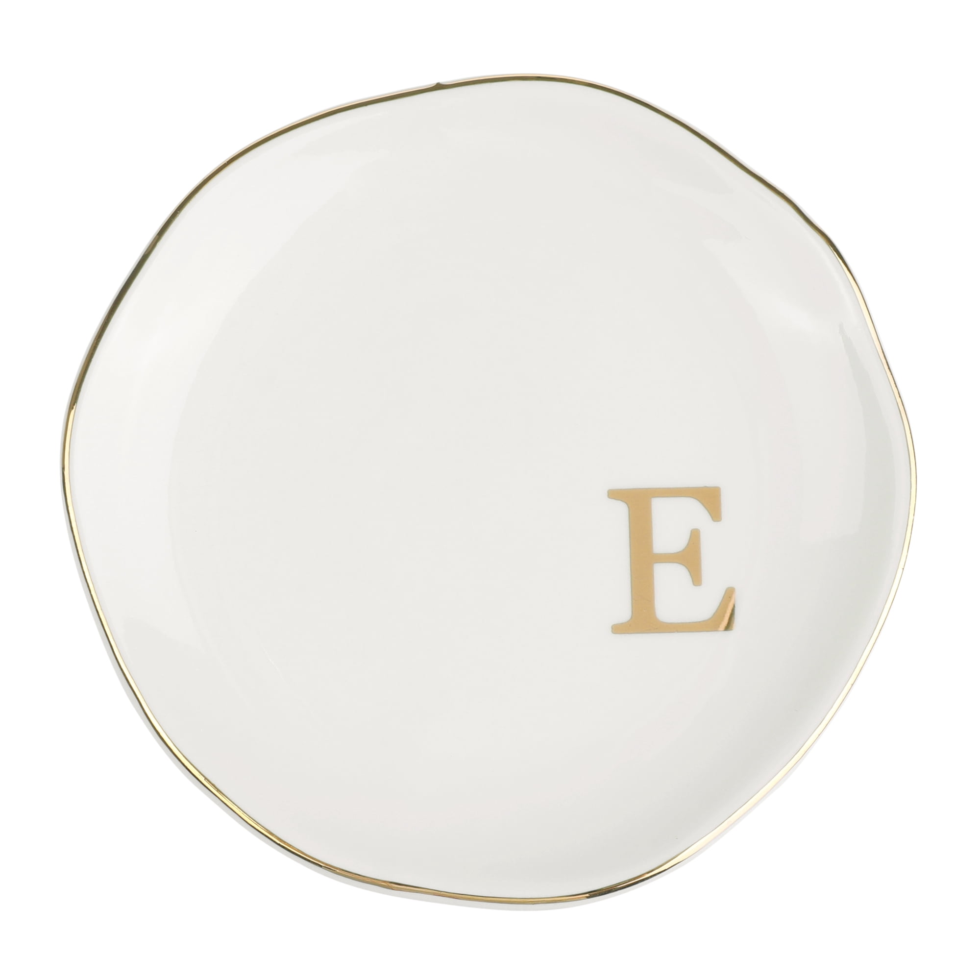 Unique Bargains Ceramic Jewelry Tray Decorative Trinket Dish Gifts Jewelry Boxes White-E