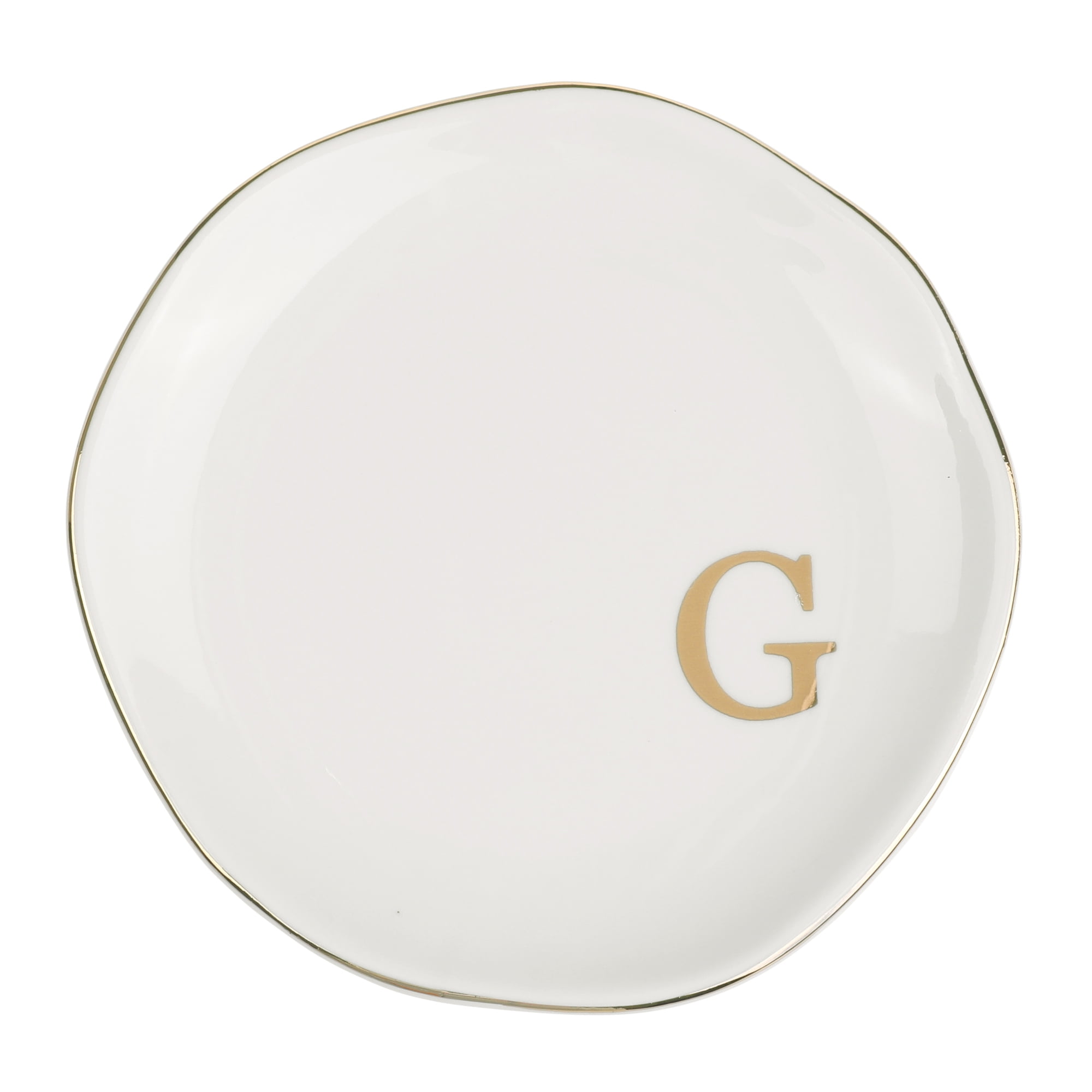 Unique Bargains Ceramic Jewelry Tray Decorative Trinket Dish Gifts Jewelry Boxes White-G