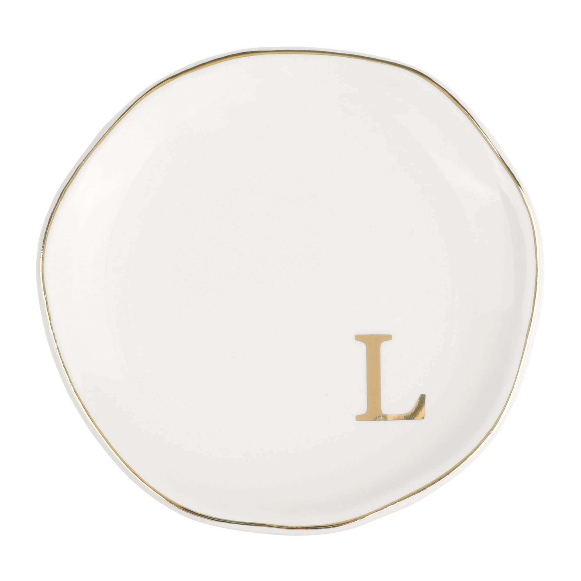 Unique Bargains Ceramic Jewelry Tray Decorative Trinket Dish Gifts Jewelry Boxes White-L