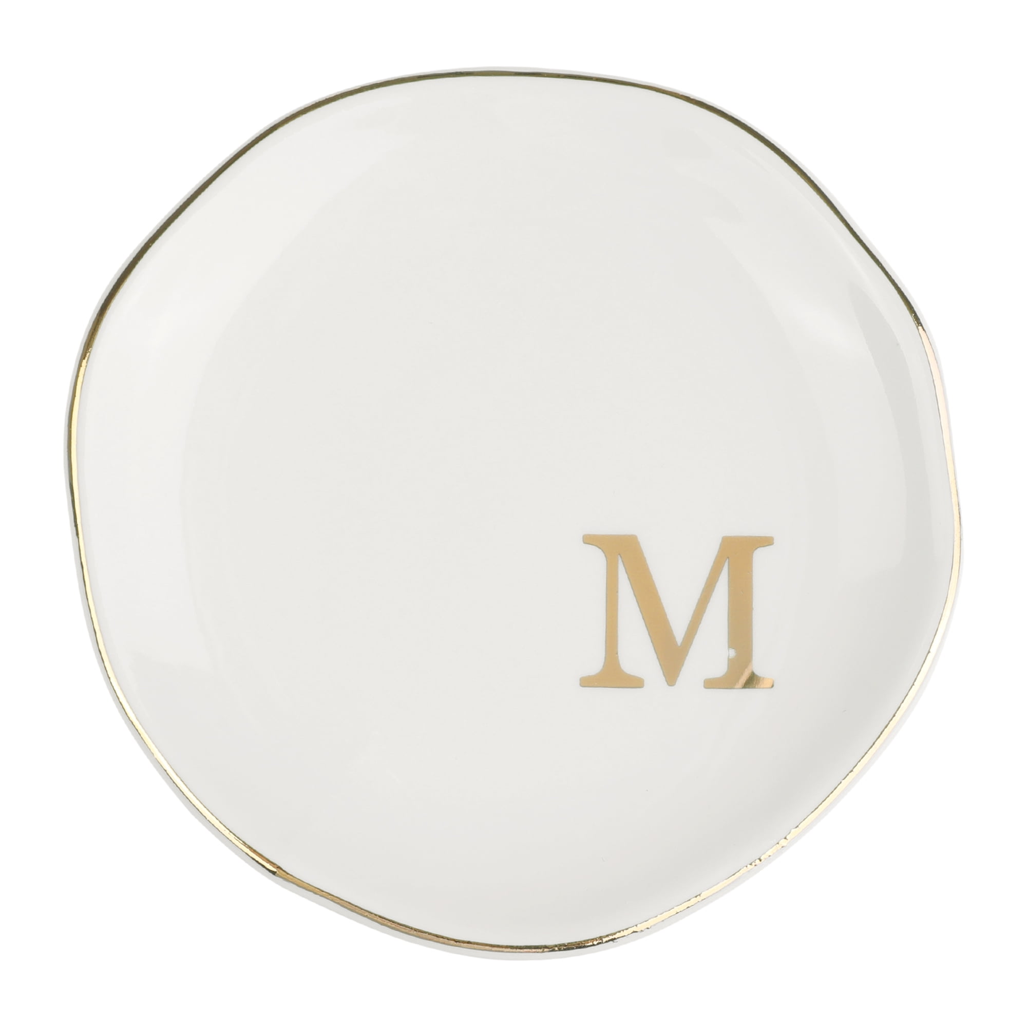 Unique Bargains Ceramic Jewelry Tray Decorative Trinket Dish Gifts Jewelry Boxes White-M