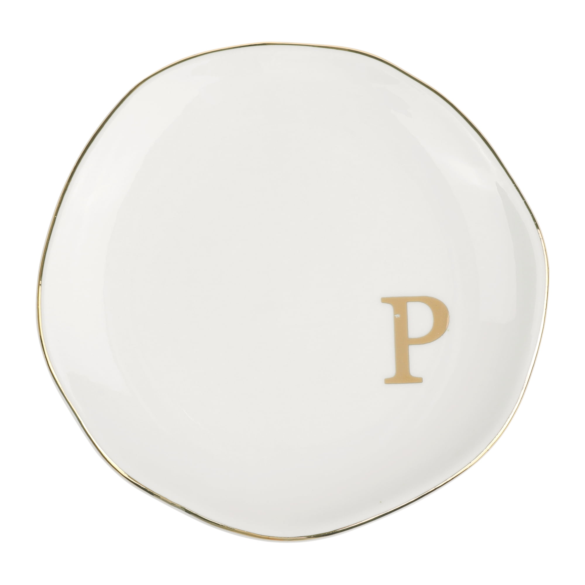 Unique Bargains Ceramic Jewelry Tray Decorative Trinket Dish Gifts Jewelry Boxes White-P