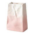 thumbnail image 1 of Unique Bargains Ceramic Matte Vase Retro Round Bottle Gradient Pink 5.0" x 2.8" x 6.7", 1 of 6